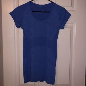 Lululemon Swiftly Short Sleeve Scoop Neck Blue